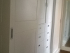 Festett gardrób szekrény két szélén toló ajtóval